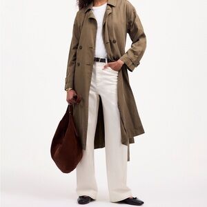 Madewell Olive Green Trench Coat